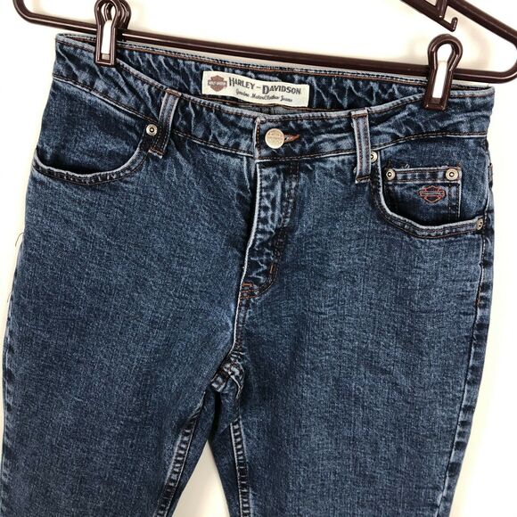 Harley Davidson Bootcut Jeans Women's Size 6P Vintage Wash - Picture 3 of 10